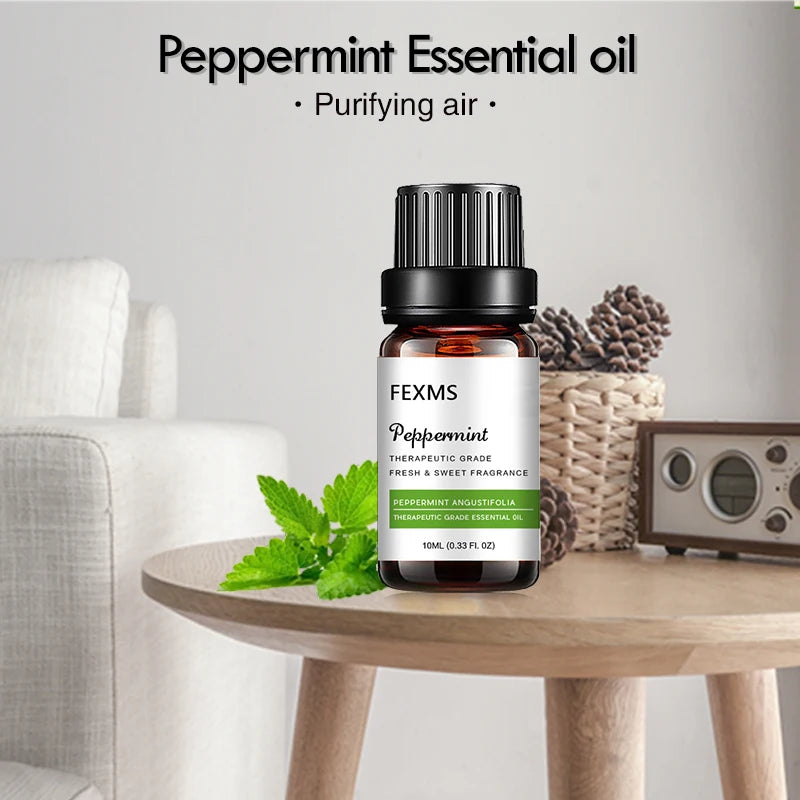 Peppermint Essential Oil for Aromatherapy Diffuser - Mint Scented Extract in Huge - 100% Pure and Natural Undiluted Fragrance