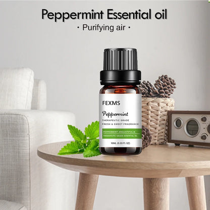 Peppermint Essential Oil for Aromatherapy Diffuser - Mint Scented Extract in Huge - 100% Pure and Natural Undiluted Fragrance