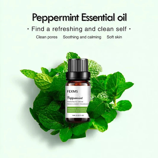 Peppermint Essential Oil for Aromatherapy Diffuser - Mint Scented Extract in Huge - 100% Pure and Natural Undiluted Fragrance
