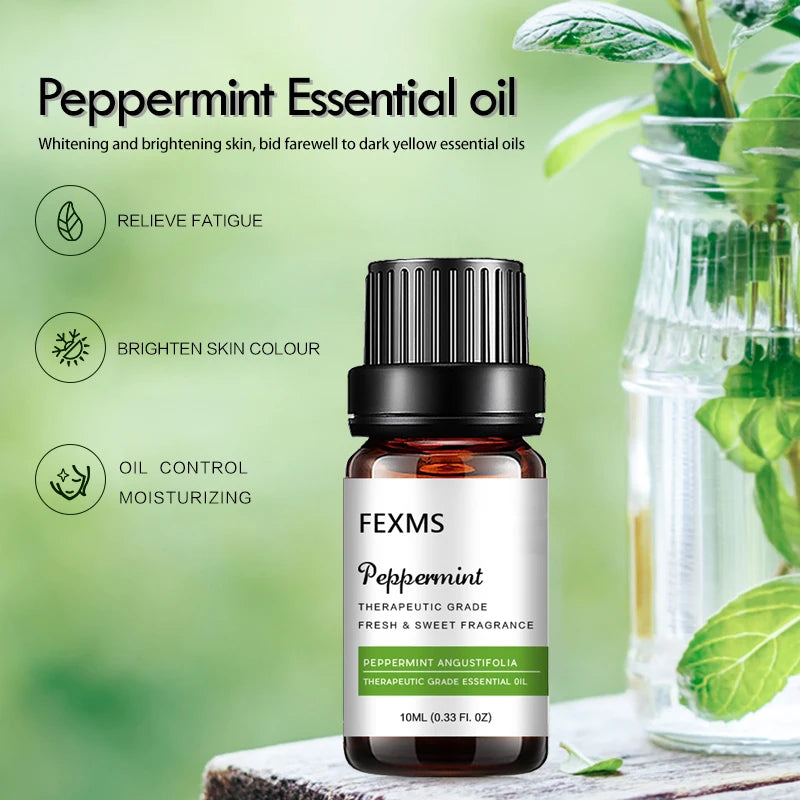 Peppermint Essential Oil for Aromatherapy Diffuser - Mint Scented Extract in Huge - 100% Pure and Natural Undiluted Fragrance